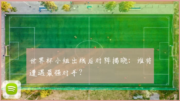 世界杯小组出线后对阵揭晓：谁将遭遇最强对手？