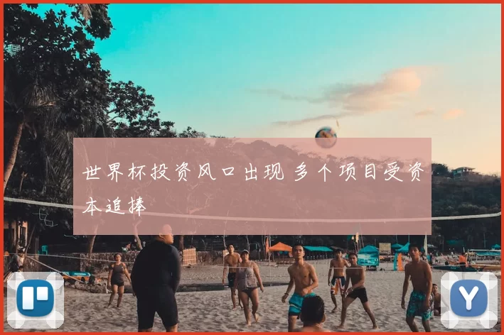 世界杯投资风口出现 多个项目受资本追捧