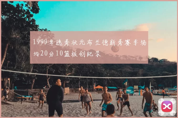 1999年选秀状元布兰德新秀赛季场均20分10篮板创纪录